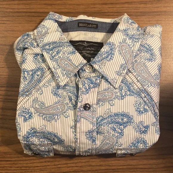 cody james dress shirts Cody James Men's Cumberland Paisley Print Long Sleeve Button-Down Stre